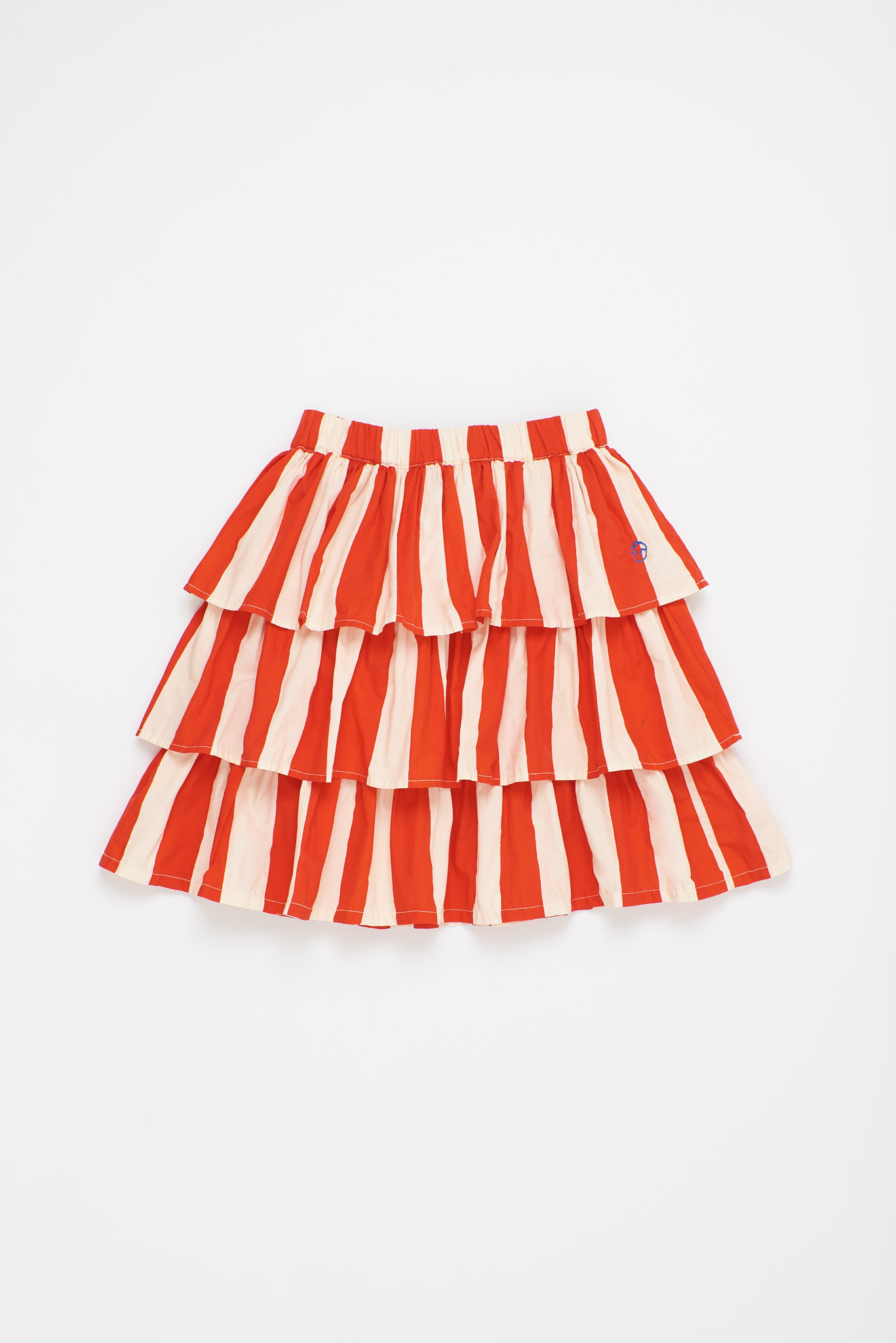 Scoop Lace Top and A-line Chiffon Skirt Set Watermelon